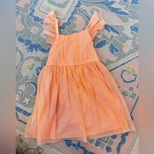 Cat & Jack Peach Sparkle Tulle Dress